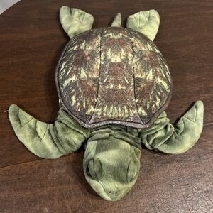 Folkmanis Tortoise Hand Puppet Turtle Green Shell Movable Head & Legs Large 18"